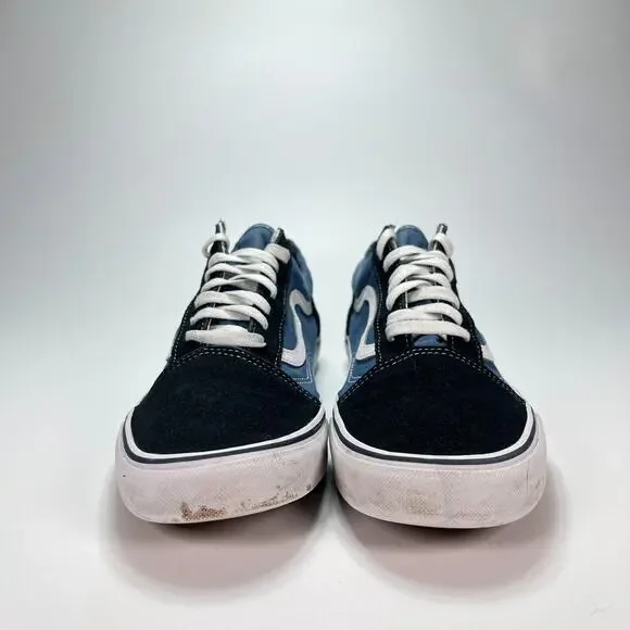 Vans Off The Wall Old Skool Slate Blue Athletic Skate Shoes Men's Size 13 - Picture 3 of 10